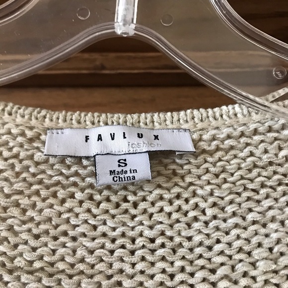 Fall Button up Sweater NWOT (teal/tan/pink) - Picture 4 of 4